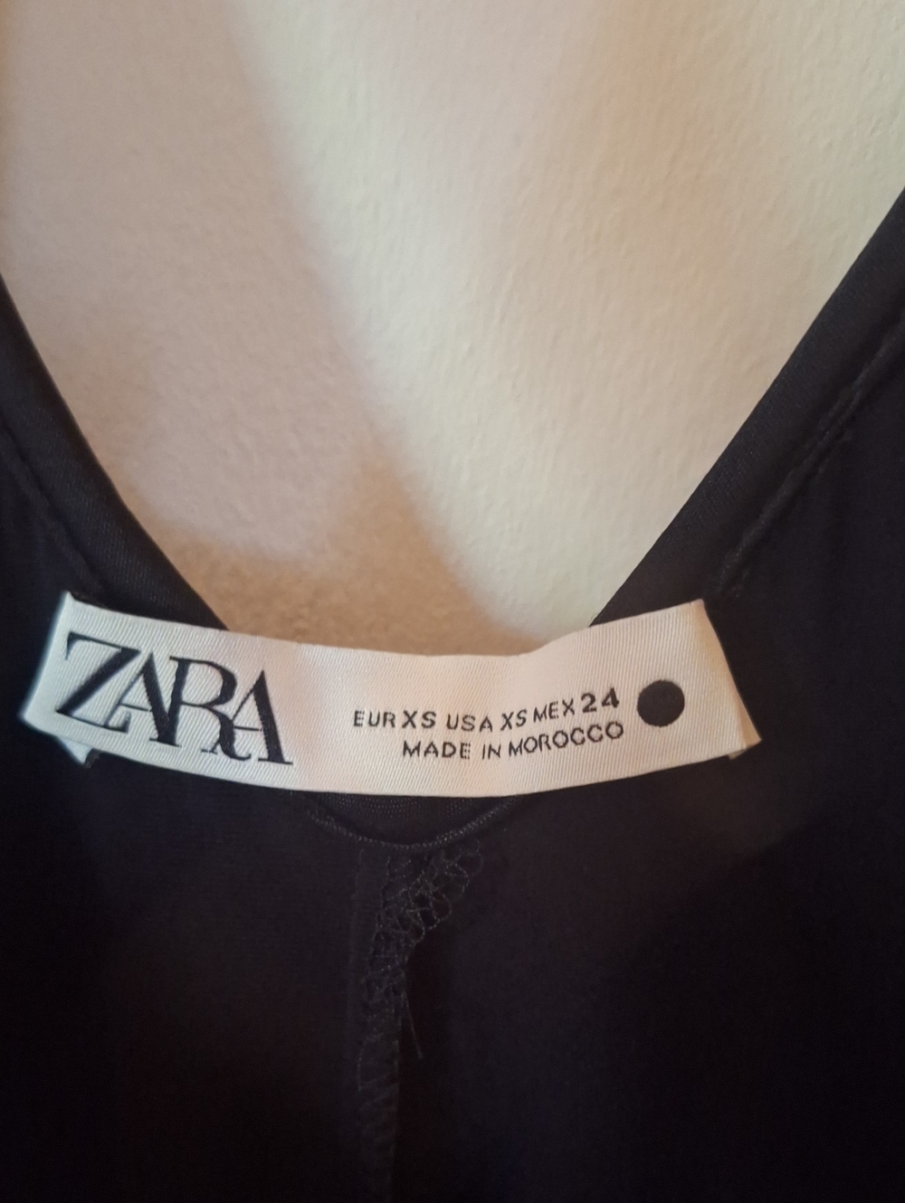 ZARA Black Women's Satin Chemise Slip